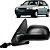Retrovisor do gol g3 volkswagen de 1999 externo do lado esquerdo 2 portas com controle modelo plano cod 14770 - Imagem 1