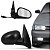 Retrovisor do gol volkswagen de 1995 a 1999 externo do lado direito de 4 portas com controle cod rx1114 - Imagem 1