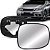 Lente retrovisor com base civic honda 2012 em diante metalizado lado esquerdo cod gb0029 - Imagem 1