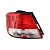 Lanterna traseira do onix chevrolet de 2012 a 2016 acrílica vermelha e cristal lado esquerdo acrilico fitam cod 36026e 12648 - Imagem 1