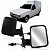 Retrovisor externo da fiorino de 1998 a 2010 com controle lado direito carol car cod rf332 - Imagem 1