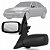 Retrovisor externo do escort zetec de 1997 a 2002 com controle lado esquerdo cod 13150 - Imagem 1