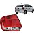 Lanterna traseira do gol g6 volkswagen 2012 em diante lado esquerdo de cor vermelha com ré cristal cod 6521451 17531 - Imagem 1