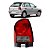Lanterna traseira gol volkswagen 2006 a 2011 cacaça vermelha fumê lado direito cod 33789 - Imagem 1
