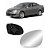Lente retrovisor do jetta volkswagen de 2007 a 2010 lado esquerdo de cor prata metalizado com sensor termico  original cod 390351 - Imagem 1