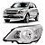 Farol do agile chevrolet de 2009 a 2014 montana chevrolet de 2011 a 2021 lado esquerdo na cor cromado cod 20067 - Imagem 1