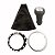 Coifa de câmbio do c3 citroen de 2004 a 2012 aro prata com bola cromada cod 800805a 1036777 - Imagem 1