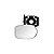 Lente de retrovisor do palio fiat de 2011 lado esquerdo cod 969556 7127 - Imagem 1
