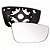 Lente do retrovisor do fox volkswagen de 2009 a 2014 lado direito com base cod rwtm42 - Imagem 1