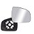 Lente retrovisor com base do logan sandero renaut de 2009 em diante de cor metalizado lado direito cod 969802 97508 - Imagem 1