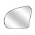 Lente retrovisor fiesta ford de 2003 a 2014 lado esquerdo de cor prata cod 313e 967790 - Imagem 1