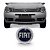 Emblema da grade do palio fiat de 2004 em diante de cor cromado e azul cod 13003 237429 - Imagem 1