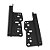 Contra frente plastica 2 din da hilux toyota de 2005 a 2011 e do corolla de 2003 a 2007 preta cod 1760059 3194 - Imagem 1