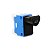 Interruptor do vidro elétrico dianteiro simples fiat palio 2001 a 2003 6 pinos led âmbar preto com fundo azul lado direito cod dtc2264 461914 - Imagem 1