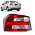 Lanterna do city honda de 2012 a 2014 lado esquerdo traseira com soquete e luz neblina cod 32667 - Imagem 1