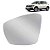 Lente de retrovisor do t cross volkswagen de 2020 a 2023 do lado esquerdo sem base cod 1902756 lc0243 - Imagem 1