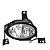 Farol de milha auxiliar neblina crv honda 2010 a 2011 lado esquerdo cod cr10364l - Imagem 1