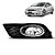 Farol auxiliar de milha do civic honda de 2013 em diante lado esquerdo com grade e aro cromado shocklight cod msl110602l - Imagem 1