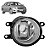 Farol auxiliar de milha do corolla toyota de 2009 a 2013 lado esquerdo cod 23227 - Imagem 1