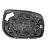 Base da lente do retrovisor do corolla toyota de 2010 a 2014 lado esquerdo semi novo cod cp20s8707 - Imagem 1