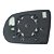 Base de lente do retrovisor compass jeep toro fiat 2017 em diante lado esquerdo cod 20x27x07 - Imagem 1