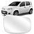 Refil lente de retrovisor do uno vivace fiat de 2010 em diante lado esquerdo metalizado blawer cod 413e 0968150 - Imagem 1