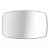 Refil lente de retrovisor do fiesta ford até 1996 lado direito de cor prata refix cod 1176d - Imagem 1