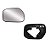 Lente retrovisor com base honda city 2010 a 2015 lado direito cod hd019c - Imagem 1
