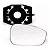 Lente retrovisor com base do new fiesta ford de 2012 em diante lado esquerdo blawer cod 97427 - Imagem 1