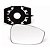 Lente retrovisor com base do new fiesta ford de 2012 em diante lado direito blawer cod 97426 - Imagem 1