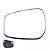 Lente de retrovisor com base do kicks nissan de 2017 a 2023 lado direito cod rkym50 - Imagem 1