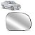 Lente de retrovisor sem base do silverado chevrolet de 2009 a 2011 lado direito blawer cod 2013d 57940 - Imagem 1