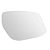 Lente de retrovisor sem base do sentra nissan de 2013 em diante lado direito de cor prata refix cod 1491 0687747 - Imagem 1