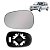 Lente de retrovisor com base do clio renault de 1999 a 2011 lado esquerdo spj cod eb223 - Imagem 1