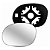 Lente de retrovisor com base do picasso c3 citroen de 2001 em diante lado esquerdo blawer cod 97507 - Imagem 1