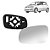Lente de retrovisor com base do polo volkswagen de 2002 a 2009 lado direito spj cod eb286 - Imagem 1