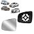 Lente de retrovisor com base do sandero duster logan renault de 2009 a 2014 lado esquerdo cod eb673 - Imagem 1
