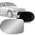 Lente de retrovisor com base do uno economy mile fiat de 2011 em diante lado esquerdo blawer cod 7129 - Imagem 1