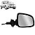 Retrovisor do logan renault de 2010 a 2013 com controle lado direito convexo cod 11361 - Imagem 1