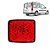 Refleto parachoque do doblo fiat de 2010 em diante de cor vermelho cod 256222 - Imagem 1