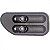 Interruptor fiesta ford de 2003 a 2010 e ecosport ford dianteiro lado esquerdo duplo - Imagem 2