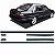Friso santana volkswagen de 1991 a 1998 lateral preto versão cl 4 portas 6 peças - Imagem 1