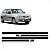 Friso gol volkswagen de 2006 a 2008 lateral preto geração quatro duas portas bicolor seis peças - Imagem 1