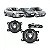 Kit de faróis scenic logan megane renault de 2007 a 2010 auxiliares par com botão universal - Imagem 1