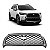 Grade do radiador corolla cross toyota de 2021 a 2024 cinza com moldura inferior do para choque e friso preto - Imagem 1