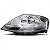 Farol c3 citroën de 2003 a 2012 lado esquerdo cromado elétrico com motor - Imagem 2