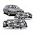 Farol s80 volvo de 1999 a 2003 lado direito - Imagem 1