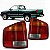 Lanterna s10 chevrolet de 1995 a 2000 traseira lado esquerdo tricolor com ré fumê escura - Imagem 1