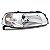 Farol gol volkswagen de 1999 a 2005 lado esquerdo cromado foco simples com chapéu geração três ponteira para choque - Imagem 2
