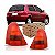 Lanterna clio renault de 1999 a 2002 traseira lado direito com borda vermelha hatch - Imagem 1